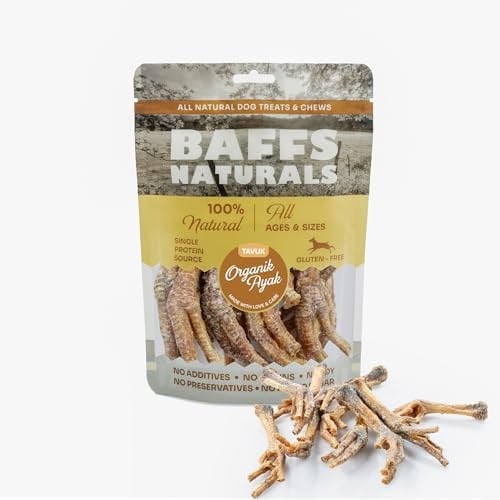 Baffs Naturals Tavuk Ayak%100 Doğal Köpek Ödül Maması 100 gr