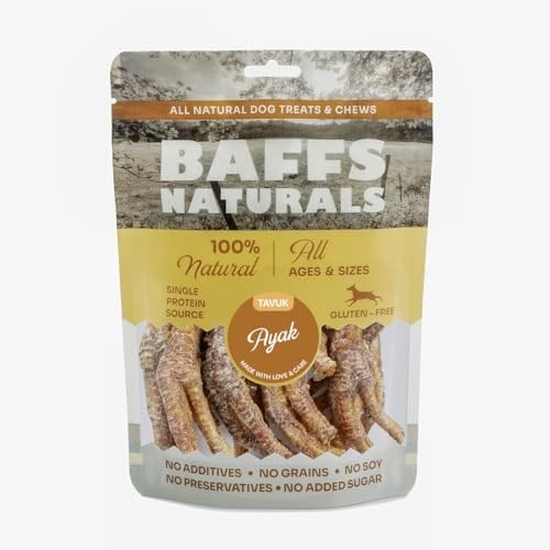 Baffs Naturals Tavuk Ayak%100 Doğal Köpek Ödül Maması 100 gr