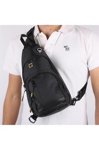 Bagacar Mega Model 1007 Siyah Unisex Body Bag Omuz Çantası