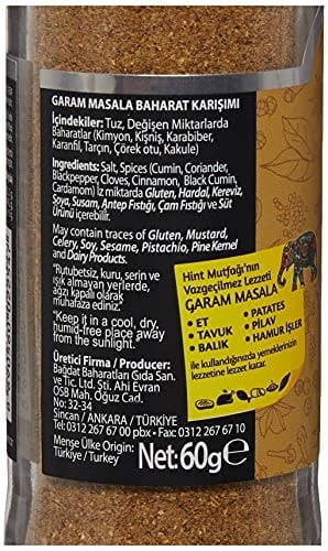 Bağdat Garam Masala Dünya Lezzetleri 60 G 2li paket - Seçenekler: Pack of 2, standart