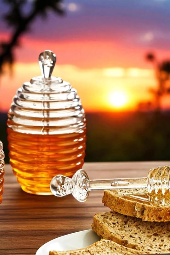 Balora Akrilik Bal Kavanozu Kaşıklı 250 ml