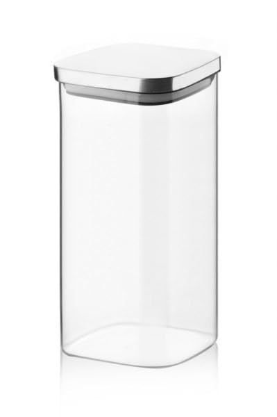 BALSA 1400ml Sızdırmaz Vakumlu Metal Kapaklı Borosilikat Cam Kavanoz – Hava Geçirmez & Dayanıklı Gıda Saklama Kabı (10cm x 21cm)