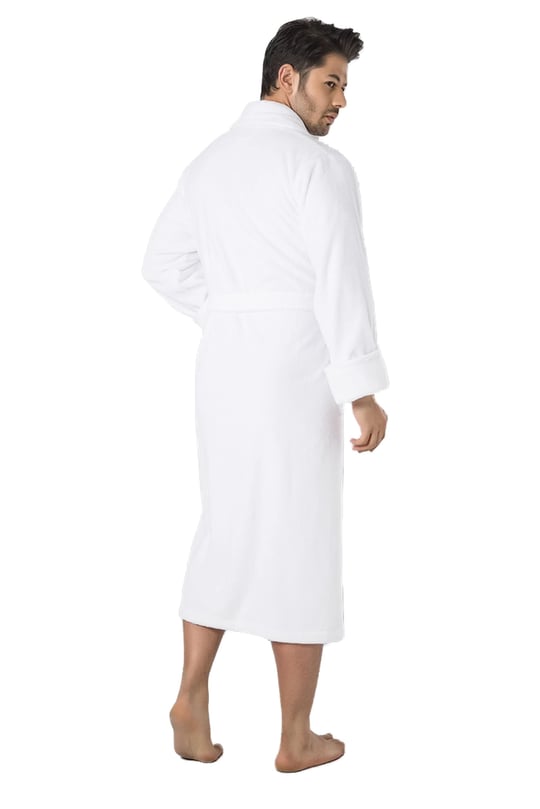 Bambo cotton Erkek Bornozu Beyaz 3XL