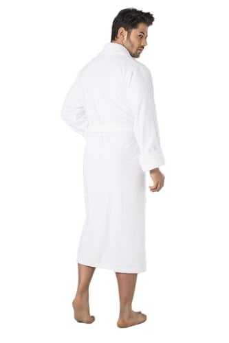 Bambo cotton Erkek Bornozu Beyaz 3XL