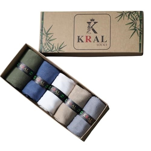 Bambu Erkek Çorap Klasik Soket Düz Uzun Yazlık Dikişsiz 5li Kutulu Premium Set Yeni Trend 40-44