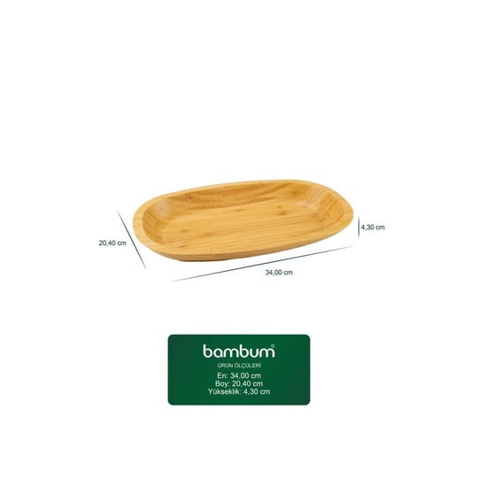 Bambum B2319 Caliente - 34 Cm Kayık Servis