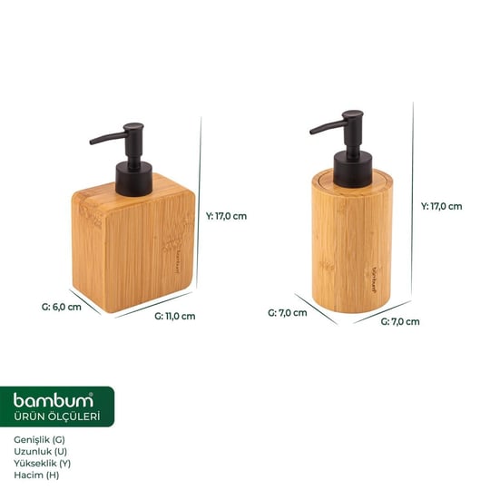 Bambum Linen - 2li Sabunluk Seti