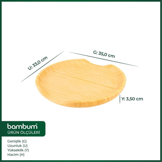 Bambum Loki Daire Tepsi
