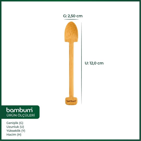 Bambum Magi Çay Kaşık - Bambu Çay Kaşığı 6 Lı