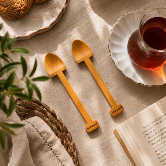 Bambum Magi Çay Kaşık - Bambu Çay Kaşığı 6 Lı