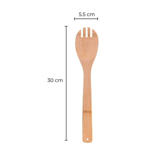 Bambum Ravili - 4lü Servis Maşa Spatula Kaşık Seti