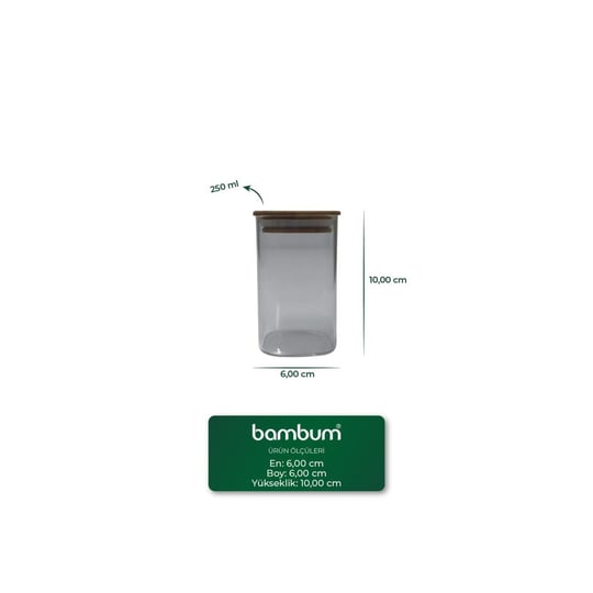 Bambum Wessam - 9 Parça 3 Katlı Baharatlık Seti