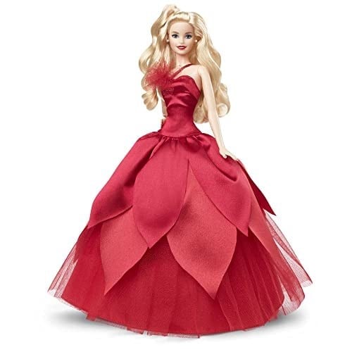 Barbie 2022 Mutlu Yıllar Bebeği (dalgalı sarı saçlı), bebek standı, 6 yaş ve üzeri HBY03