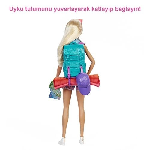 Barbie Kampa Gidiyor Oyun Seti Barbie Kampa Gidiyor Oyun Seti, yavru köpeği ve 10dan fazla aksesuar, 3-7 yaş HDF73