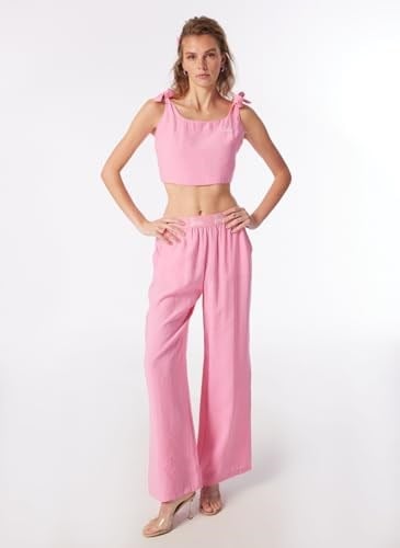 Barbie Kız Çocuk Kare Yaka Crop Nakışlı Bluz, BRB4SL-BLZ6076