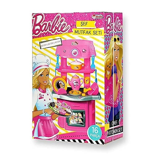 Barbie Şef Mutfak Set Renkli 3+