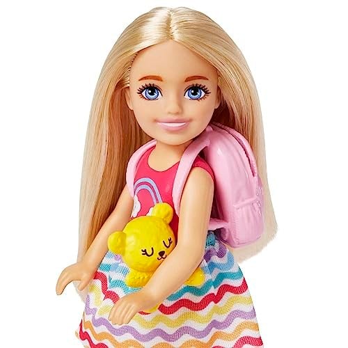 Barbie Seyahatte Chelsea Bebek ve Aksesuarları Barbie oyuncakları, Chelsea™ bebek ve aksesuarları, yavru köpeğiyle seyahat seti HJY17