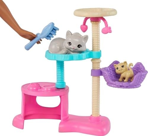 Barbie ve Yavru Kedileri Oyun Seti, 3 yaş ve üzeri, HHB70