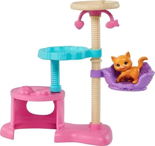 Barbie ve Yavru Kedileri Oyun Seti, 3 yaş ve üzeri, HHB70