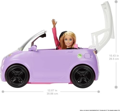 Barbienin Elektrikli Arabası Barbie arabası, çocuklar için oyuncaklar, şarj istasyonlu elektrikli araba HJV36
