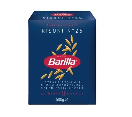 Barilla Arpa Şehriye (Risoni) 500 g. (3 paketi)