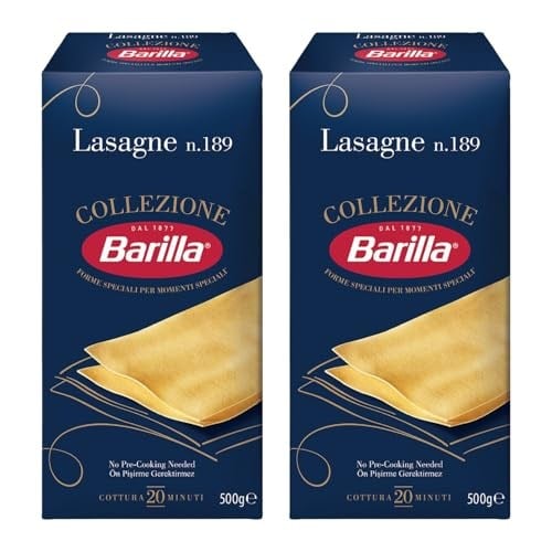 Barilla Lazanya/Lasagne Makarna, 500 Gr x 2 Paket