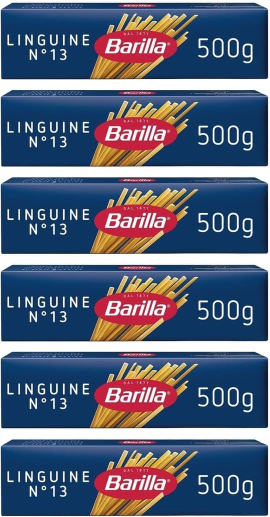 Barilla Linguine Yassı Spagetti, 500 G, 6lı Paket