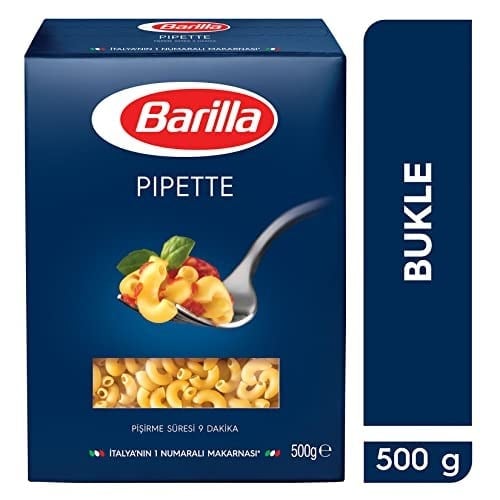 Barilla Pipette (Bukle) Makarna 500 Gr 2li paket