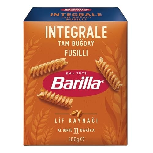 Barilla Tam Buğday Burgu Makarna (Integrale Fusilli) 400 g.