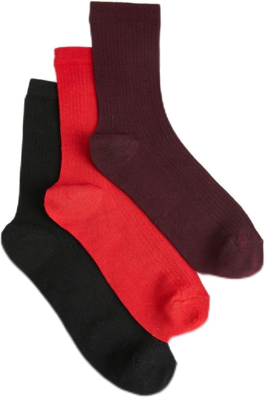 Basic 3lü Soket Çorap Seti Çok Renkli