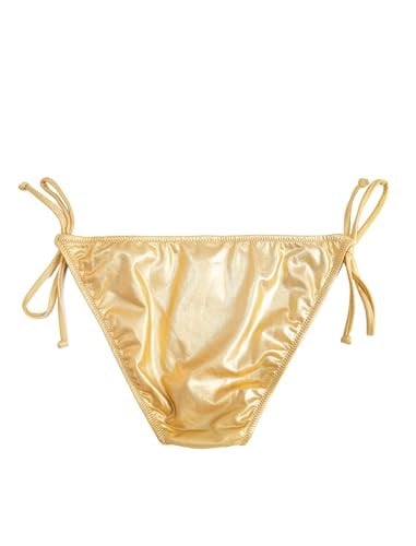 Basic Bikini Altı Yanları Bağlama Detaylı Dokulu Normal Bel