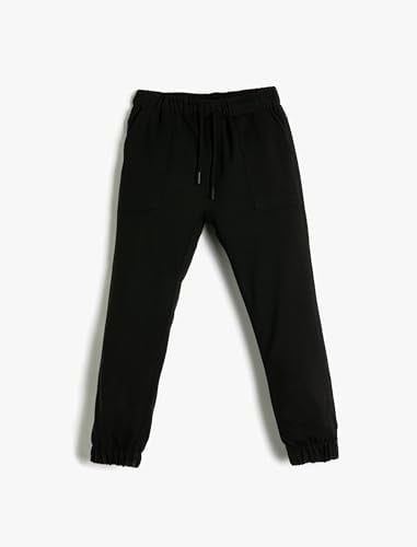 Basic Jogger Kargo Pantolon Beli Bağlamalı Cepli