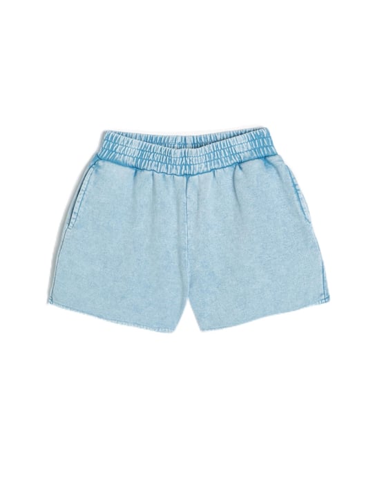 Basic Mini Şort Beli Lastikli Cepli Pamuklu