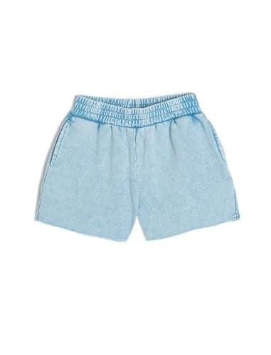 Basic Mini Şort Beli Lastikli Cepli Pamuklu