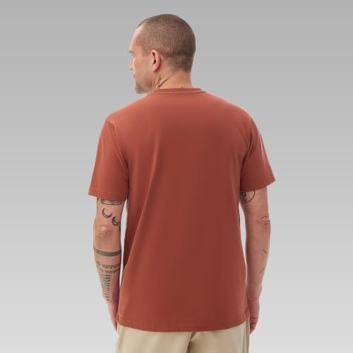 Basic Sm Logo Brushed Erkek Kahverengi Outdoor T-Shirt CS0282-229