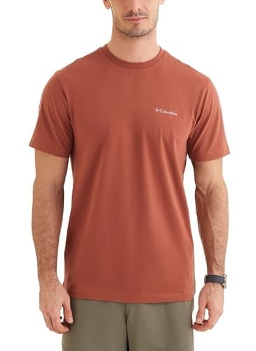Basic Sm Logo Brushed Erkek Kahverengi Outdoor T-Shirt CS0282-229