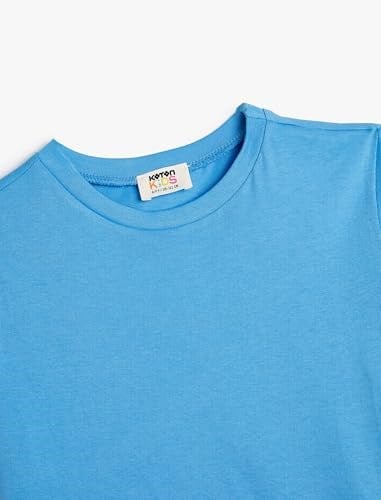 Basic Tişört Kısa Kollu Bisiklet Yaka Pamuklu