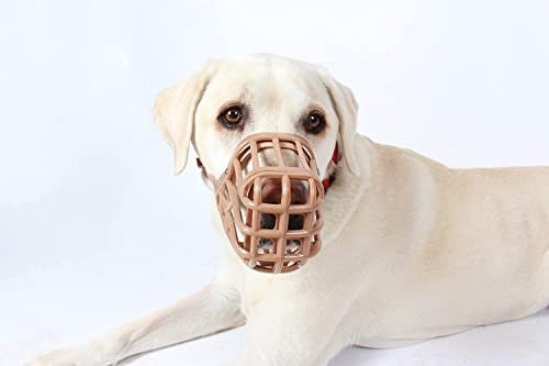 Baskerville köpekler için zehirli yem ağızlığı, boyut 7, köpekler nefes alabilir ve içebilir, atıklara göz atmaz, ısırma koruması, dolgulu burun kayışı, uzun burunlu büyük köpekler için ideal