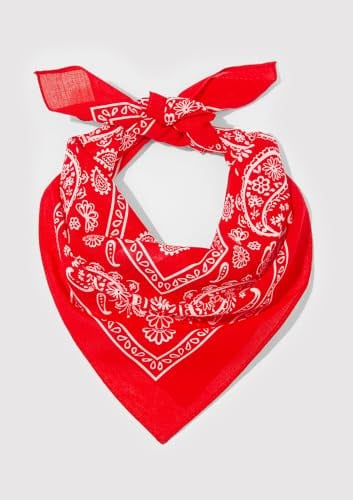 Baskılı Kırmızı Bandana 1911810-82580