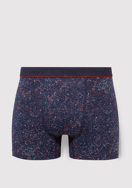 Baskılı Lacivert Boxer 091280-28417