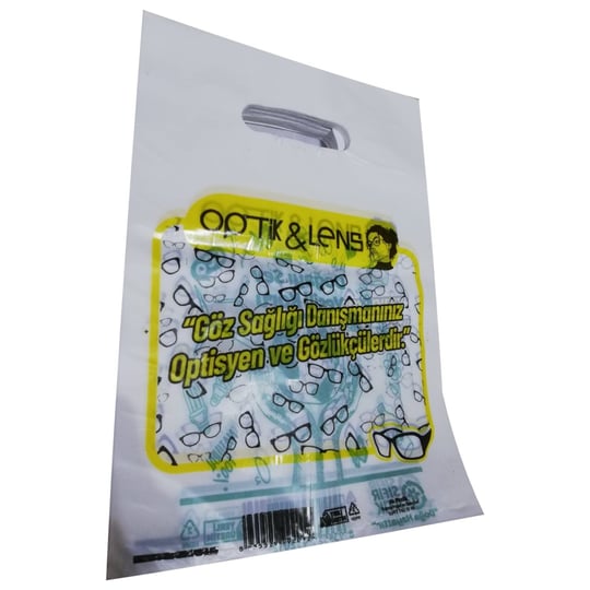 Baskılı Optik Gözlük Poşeti El Geçme 22x32 Cm 1 Kg x 200lü