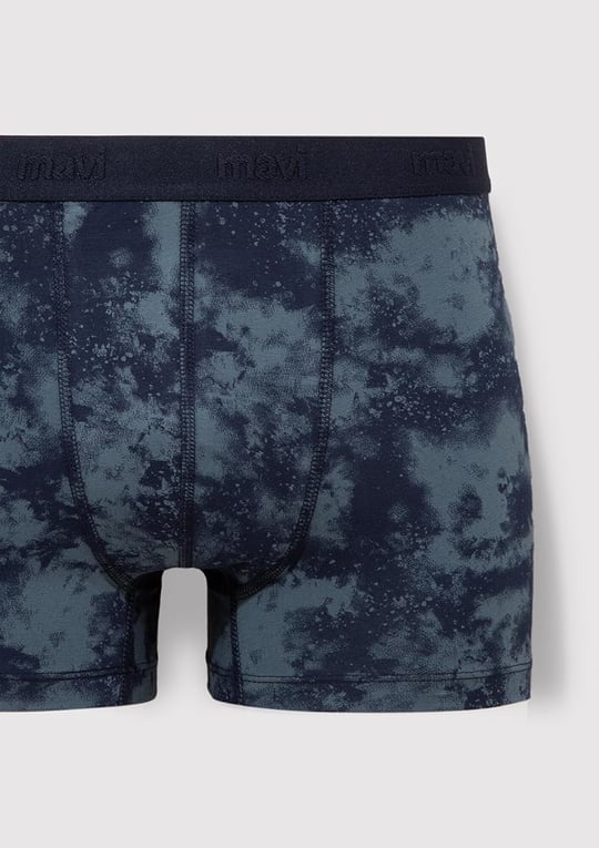Batik Desenli Lacivert Boxer 092664-34340