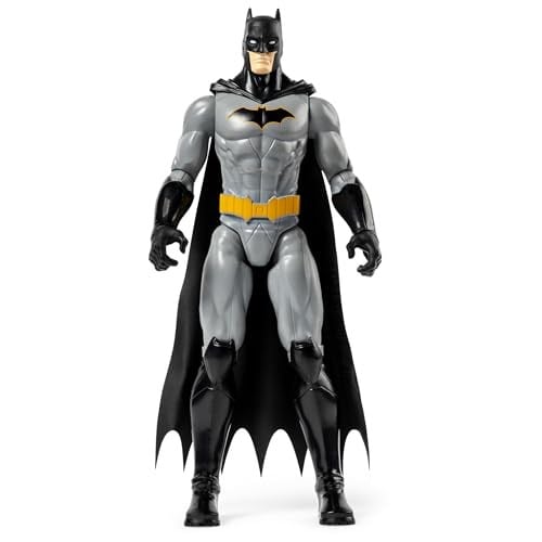 Batman S1 aksiyon figürü, 30 cm boyunda, heyecan verici maceralar ve aksiyon dolu numaralar için tam hareketli, 4 yaşından büyük çocuklar için oyuncak, orijinal çizgi roman tasarımı