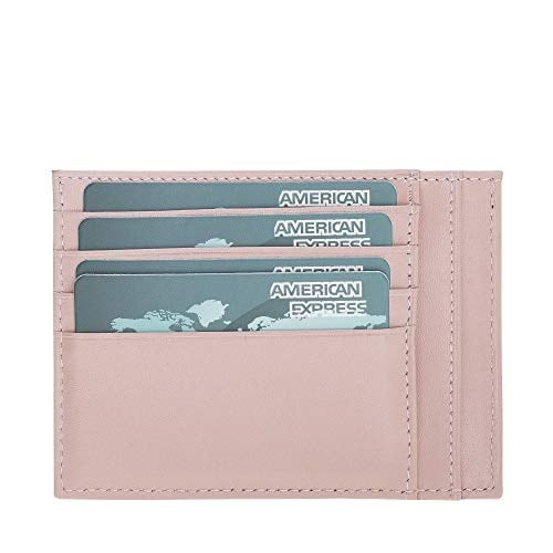 Bayelon Bouletta Zip Deri Kadın Fermuarlı Kartlık NU2 Pemb