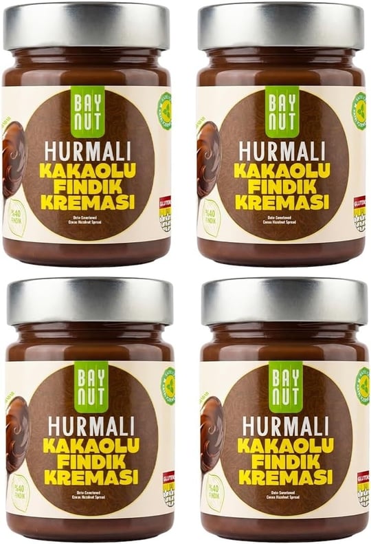 BayNut Hurmalı Kakaolu Fındık Kreması 320g | Katkısız, Glutensiz