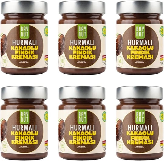 BayNut Hurmalı Kakaolu Fındık Kreması 320g | Katkısız, Glutensiz