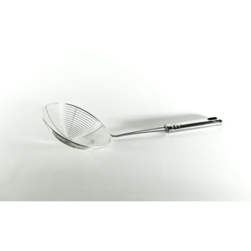 Baysa Metal Büyük Tel Kevgir Sık Dokuma 18 cm Çap, 21 cm Sap Uzunluğu