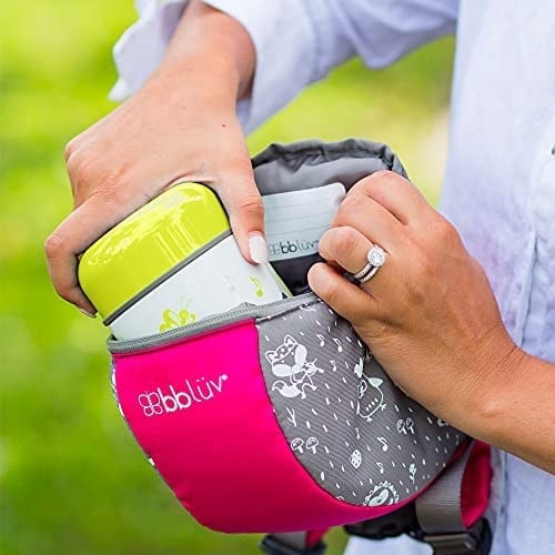 Bblüv B0122L – Foöd – Paslanmaz çelik termos, 300 ml, kase ve kaşık dahil, misket limonu, üniseks