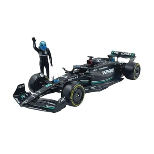 Bburago – Mercedes AMG Petronas W14 Lewis Hamilton #44 2023 - Gerçekçi ölçekli araba modeli 1:24 ve Lewis Hamilton karakteri, resmi Mercedes lisansı, önerilen yaş 14+ yaş