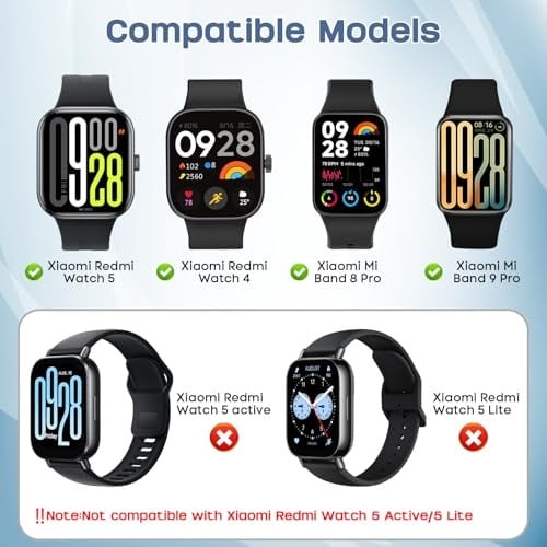 BDIG Bileklik XiaomiRedmi Watch 4 ile uyumlu, birinci sınıf paslanmaz çelik metal ayarlanabilir yedek kayış, kadın/erkek için